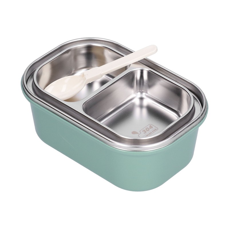 1.2L Stainless Steel Bento Box Doublelayer LeakProof Sealed Food Container