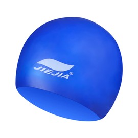JIEJIA Silicone Swim Cap for Womens Men, Suitable for 99% Adults, Age 14 Above, Comfortable Type Swimming Caps