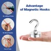 GothicBride Pack of 6 Magnetic Hooks Extra Strong 69 kg
