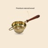 Mittal Teas Brass Tea Strainer with Wooden Handle | Handcrafted