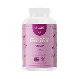 Vitatú | Myo Inositol & D-Chiro Inositol relación 40:1 con Folato + Vitamina D3 + Zinc, Suplemento Alimenticio en cápsulas diseñado para Mujeres (225 g c/u), 45 días de duración