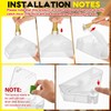 Qualirey 6 Pcs Mice Station with Key Triangle Bait Station