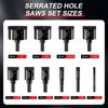 REKCKRUL 10 PCS Diamond Hole Saw Set, Serrated Brazing Tile