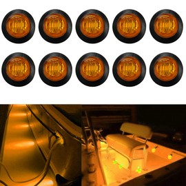 NBWDY 10pcs 12V Waterproof Blue Marine Boat Lights,Utility Led Interior Lights Boat Deck Courtesy Cockpit Decoration Light Boat Navigation Lights for Yacht Boat Fishing Pontoon Sailboat Kayak