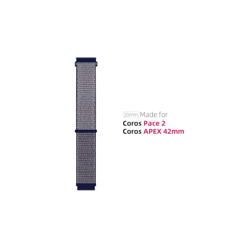 BlackPro Compatible with Coros Pace 2 Watch Band/Coros Apex 42mm