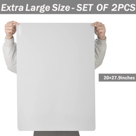 Sapid 2Pcs Thick Silicone Mat for Crafts, Nonstick Silicon Sheet for Epoxy Resin, Jewelry Mold Casting, Art Painting Mats, Food Grade Pastry Mat, Heat- Resistance Placemats (20"×27.9", Gray)