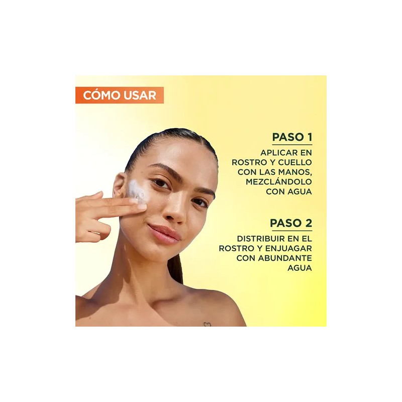 Garnier Skin Active Limpiador Facial Express Aclara Antimanchas Vitamina Piel