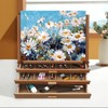 Wooden 3-Drawer Storage Box Easel,Adjustable Portable Tabletop Sketchbox Easel for