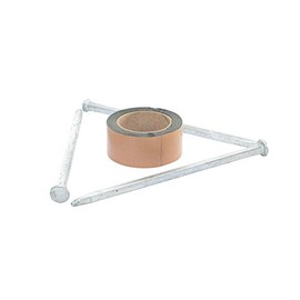 Vestil SB-48-AK Plastic Speed Bump with 3 Holes Asphalt Hardware Kit 13 In. x 7 In. x 6 In. Silver