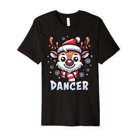 Santa’s Reindeer Dancer Xmas Group Costume Premium T-Shirt
