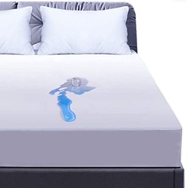GRT 1 Pack 100% Waterproof Mattress Protector Full Size, Breathable & Noiseless Waterproof Mattress Cover Fitted Deep Pocket from 5" to 19", Smooth Washable Full Bed Protector - Vinyl Free