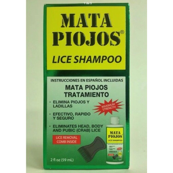 Mata Piojos Medicated Lice Shampoo 2 fl oz