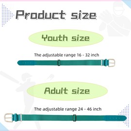 YFXQYFSH Baseball Belts Softball Belts, Elastic Adjustable, Boys Girls (16"-32"), Lake Blue