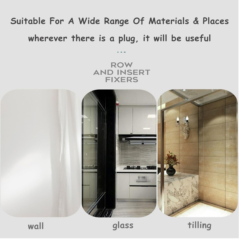 UGpine Self-Adhesive Desktop Socket Fixer, Punch Free Socket Holder, Cable