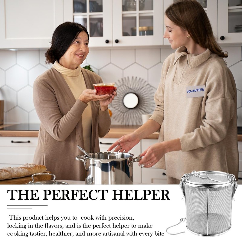 Stainless Steel Mesh Filter, Tea Strainers, Soup Seasoning Separation Basket,