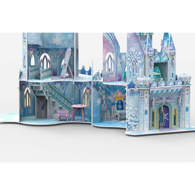 Brigamo Magic Elsa Ice Palace Dollhouse Castle for Craft &
