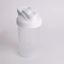 1pc Protein Shake Cup, 10.14oz Portable Flip Top Water Bottle with Seal Feature, Durable PP Material, Uncharged - Ideal for Gym,color: White, capacity: 300ML