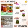 4 Pack Mason Jar Fermentation Lids with Date Dial, 4