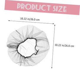 100Pcs Black Hair Net 24" Invisible Hair Nets for Women and Men - Perfect for Hair Bun, Sleeping, Making Ballet Dancer & Kitchen Food Service