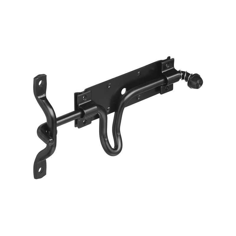 National Hardware N236-729 Stall and Gate Latch, 0, Black