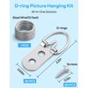 GCXIXPY D Ring Picture Hanging Kit with Screws Kit, 30