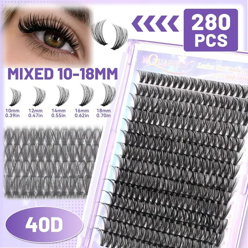 Juego De Extensiones De Pestañas De 560 Piezas, 10-18 Mm