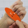 Stylish Red Foxy Fox Double-Sided Oval Nail File Emery Board