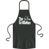 BILMASEE GRILLFATHER Baking Black Aprons for Men Chef Cooking Apron