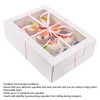 6PCS Set Cupcake Container 12 Holes Cardbord Bakery Pastry Carrier