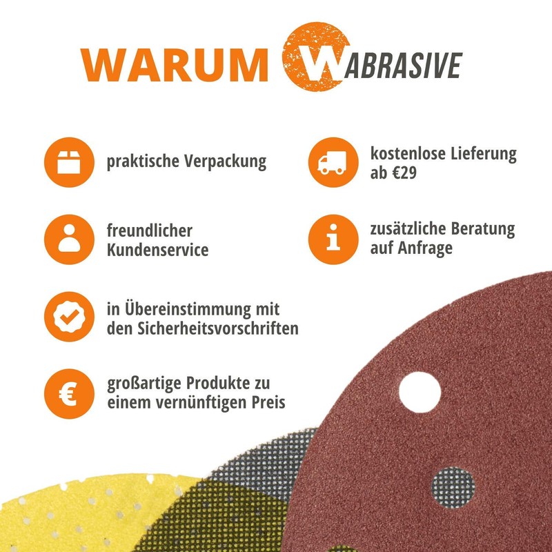 Sanding discs Abrasive mesh Sanding net Ø150mm K400 Super sand
