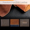 Wallet With God All Things Are Possible Brown Genuine Leather