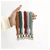 Fuqimanman2020 Handmade Boho Macrame Keychain Soft Pom Pom Wristlet Keychain