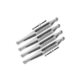 Palumma For Losi Top Link Set, Aluminum 7075 Upper Link Set for Losi 1/8 LMT 4WD Solid Axle Monster Truck-LOS04022 (Silver)