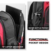 HAUTMEC Heavy-Duty Tool Backpack, 1680D Pro Backpack Tool Bag with