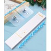 YOGEERNIC Adhesive Hooks for Wall(13lb Max), Wall Hangers Without Nails