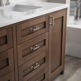 Franklin Brass Parow (1-Pack) Cabinet Handles 3" Hole to Hole Satin Nickel Kitchen Cabinet Pulls Drawer Handles Cabinet Hardware Dresser Drawer Pulls P41769K-SN-C