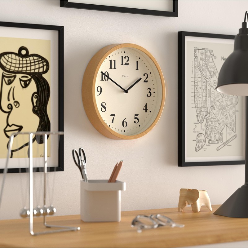 Jones Clocks® Lodge Wall Clock - Modern Wall Clock -