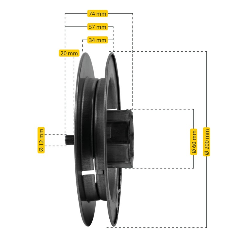 Schellenberg 10235 Pulley Metal