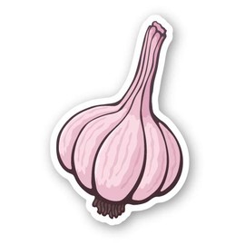 Squiddy Garlic Cute Cartoon - Vinyl Sticker Decal for Phone, Laptop, Water Bottle (3" Tall)