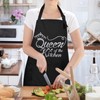 Funny Aprons for Women with Pockets, Kitchen Cooking Grilling Bbq