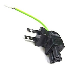 Power supply right angle conversion plug (2 P/male to 3 pin/Mickey type/female) (EP-F-2PA)