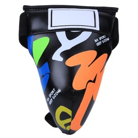 BN FIGHT Graffiti, Protector de Ingle Protector de Ingle Juvenil Protector de Ingle para Niños Suspensorio para Niños Equipo para Niños para Boxeo Sanda Taekwondo Trainingblack (Negro)