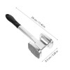 BESTOYARD Meat Tenderizer Meat Cutting Aluminum Double Sided Meat Hammer