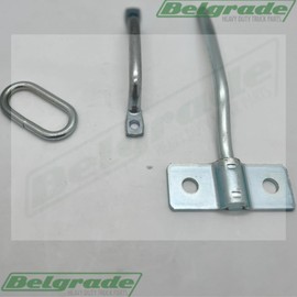Belgrade Parts & Service, Inc. Heavy Duty Trailer Door Holdback Assembly w/Handle (55-201), 2" Link (55-202) & Hook & Bracket weldment (55-100) Fits: Morgan, Supreme, Mickey, Kidron, Utilimaster