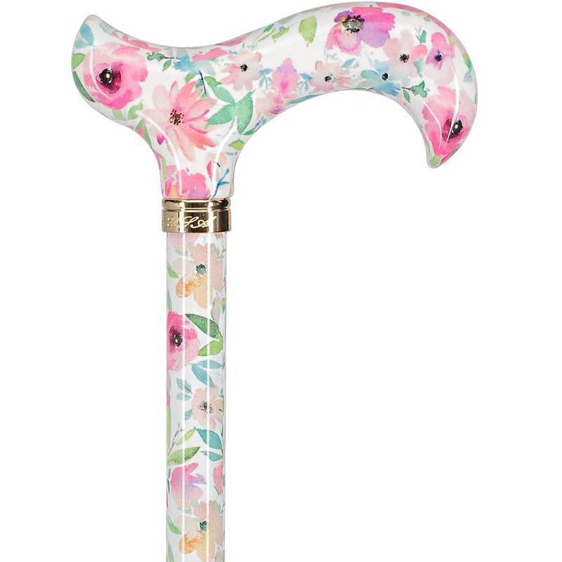 Royal RC Canes Watercolor Flowers Vivienne May Designer Derby Adjustable