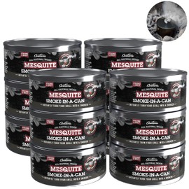 Grilling Smoke - Reusable Flavorwood BBQ Grill Smoke in a Can (12 Can Value Pack - Mesquite) - Easily Infuse Natural Wood Flavor