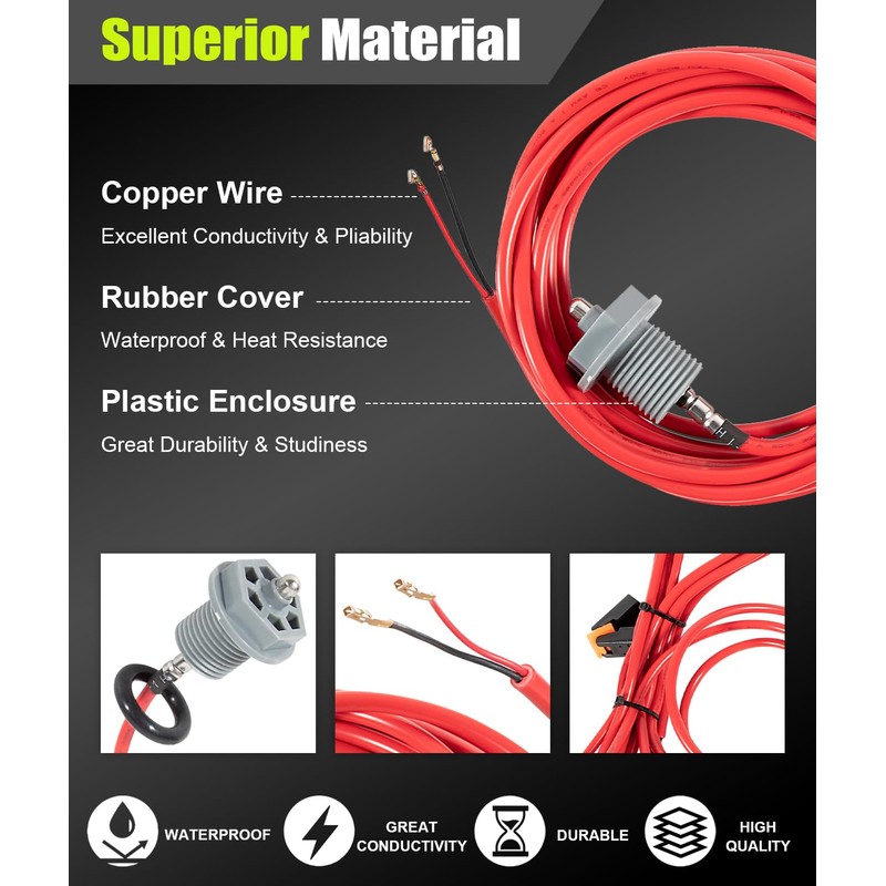6600-167 Temperature Sensor with Curled Finger Connectors & 6540-228 O-Ring,