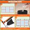 TOBWOLF Pickleball Court Marking Kit, Portable Temporary Court Line Markers