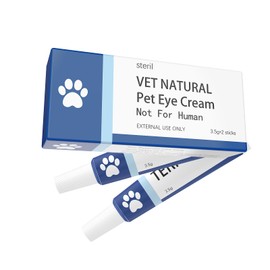 Qdewomax Eye Cream for Pets - for Cats, Dogs and Small Animals, Relieves Eye Strain, 3.5 g/2 Sticks