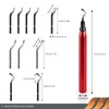 EHDIS Deburring Metal with 10 Blades, Deburring Tool with 360°